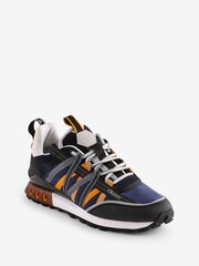 Cruyff Blue Fearia Hex Tech Trainers - Image 3 of 5