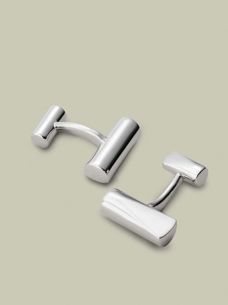 Charles Tyrwhitt Grey Bar Cufflink - Image 1 of 2 Charles Tyrwhitt Grey Bar Cufflink - Image 1 of 2