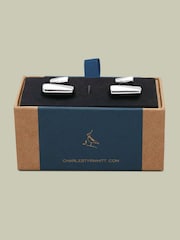 Charles Tyrwhitt Grey Bar Cufflink - Image 2 of 2