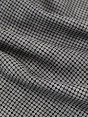 Reiss Black Quadro Silk Geometric Medallion-Print Pocket Square - Image 4 of 4
