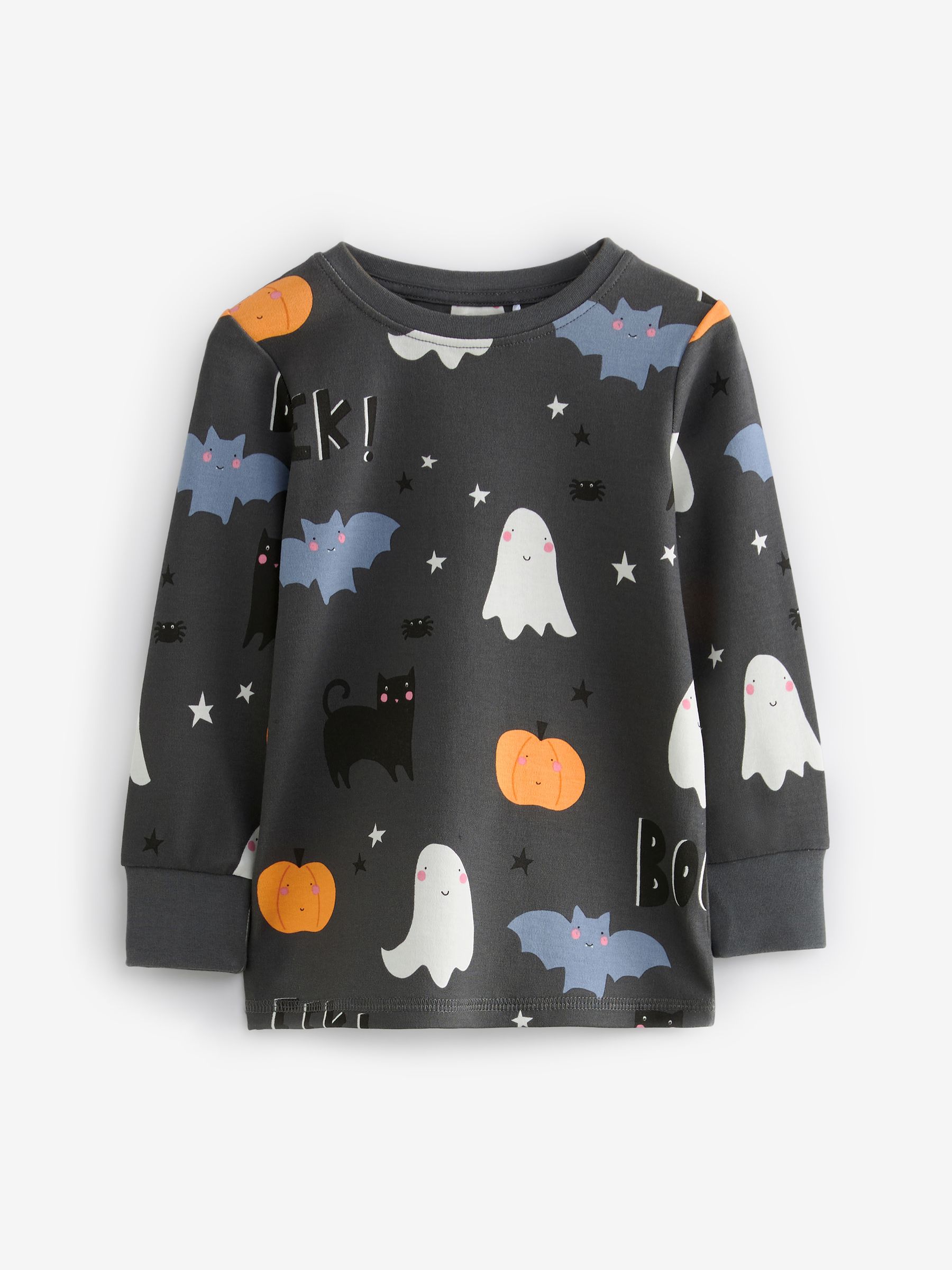 メーカー直売 - 人気ランキング Buy Charcoal shop online UK Next the from (9mths-12yrs)  Pack 1 Pyjamas Cotton 100% Halloween Pumpkin Ghost Grey 小物