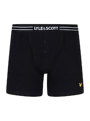 Black Lyle & Scott Button Fly Trunks 3 Pack - Image 2 of 4