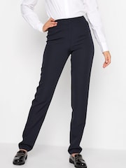 Marineblau/blau - Long Tall Sally Scuba-Hose aus Krepp in Slim Fit - Bild 1 von 4