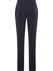 Marineblau/blau - Long Tall Sally Scuba-Hose aus Krepp in Slim Fit - Bild 4 von 4
