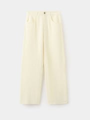 Mango Yellow Straight-Leg Cotton Trousers - Image 5 of 7