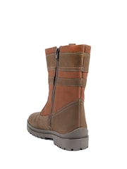 Jones Bootmaker Brown Maryna Leather Slip On Ankle Boots - Image 3 of 6