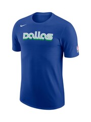 Fanatics Blue Dallas Mavericks City Edition Logo T-Shirt - Image 2 of 3