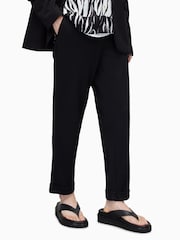 AllSaints Black Helm Trousers - Image 1 of 8