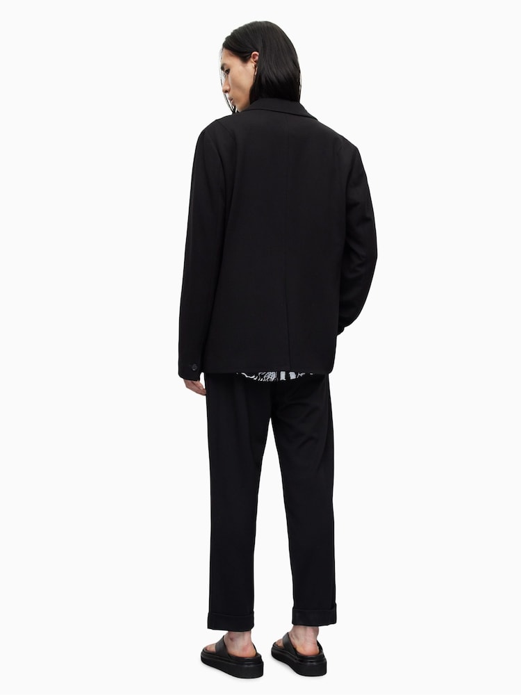 AllSaints Black Helm Trousers - Image 3 of 8