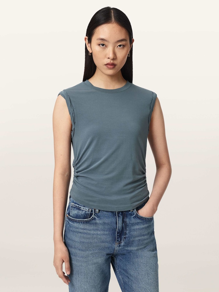 AllSaints Blue West Tank - Image 1 of 9