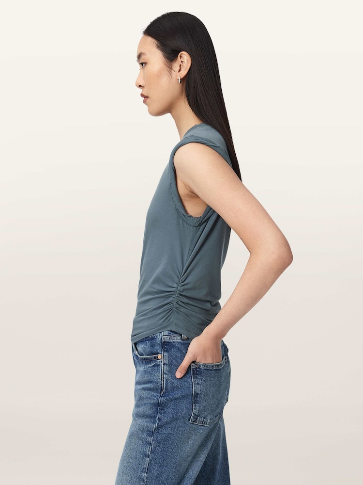 AllSaints Blue West Tank - Image 2 of 9