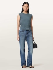 AllSaints Blue West Tank - Image 7 of 9