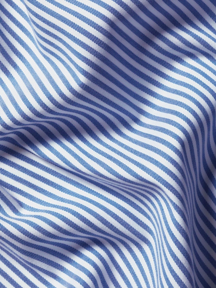 Charles Tyrwhitt Royal Blue Non-Iron Performance Stripe Slim Fit Shirt - Image 7 of 7 Charles Tyrwhitt Royal Blue Non-Iron Performance Stripe Slim Fit Shirt - Image 7 of 7