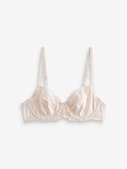 Navy Blue Floral Print/Cream 2 Pack Non Pad Full Cup Bras 2 Pack - Image 8 of 10