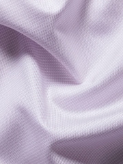 Violets - Charles Tyrwhitt negludināms, elastīgs, Trafalgar Weave auduma krekls ar izgriezumu, pieguļošs piegriezums - Attēls 7 no 7