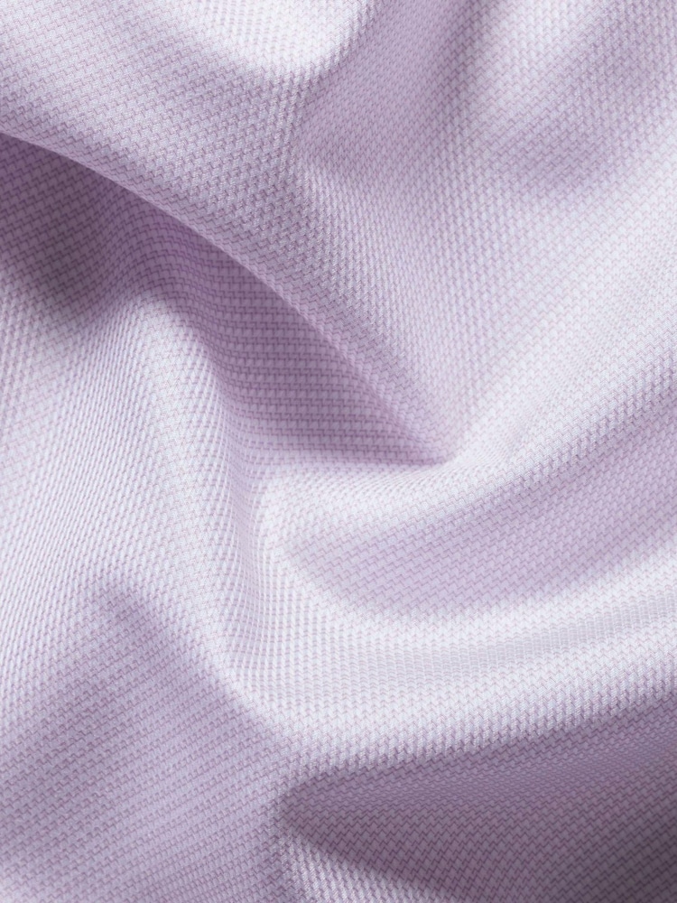 Violets - Charles Tyrwhitt negludināms, elastīgs, Trafalgar Weave auduma krekls ar izgriezumu, pieguļošs piegriezums - Attēls 7 no 7 Violets - Charles Tyrwhitt negludināms, elastīgs, Trafalgar Weave auduma krekls ar izgriezumu, pieguļošs piegriezums - Attēls 7 no 7