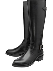 Ravel Black Leather Knee High Boots - Image 2 of 4