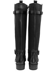 Ravel Black Leather Knee High Boots - Image 3 of 4