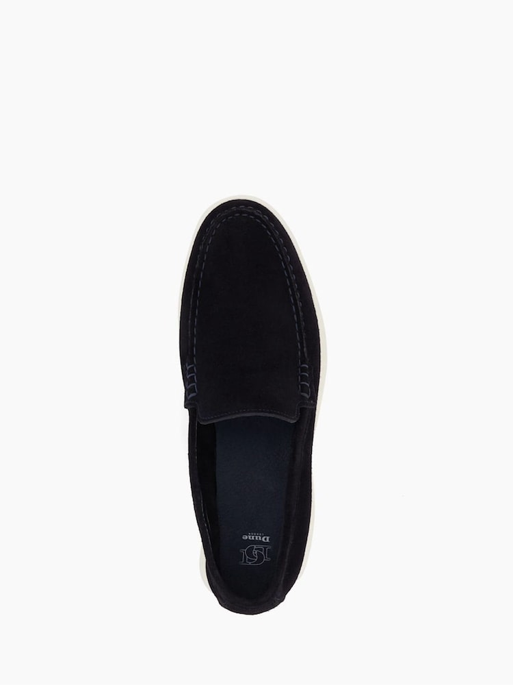 Dune London Blue Buftonn Sole Loafers - Image 6 of 6