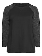 Natur - Yours Curve Langarm-Raglan T-shirts 2 Pack - Bild 5 von 5