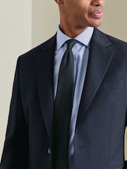 Debeszils - Charles Tyrwhitt negludināms, elastīgs, Trafalgar Weave auduma krekls ar izgriezumu, pieguļošs piegriezums - Attēls 5 no 8