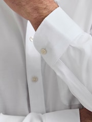 Charles Tyrwhitt White Non-iron Stretch Oxford Button-down Slim Fit Shirt - Image 5 of 8