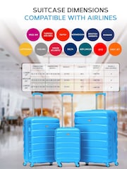 Flight Knight Hardcase Large Check in Suitcases and Cabin Case Set of 3 - Image 3 of 7