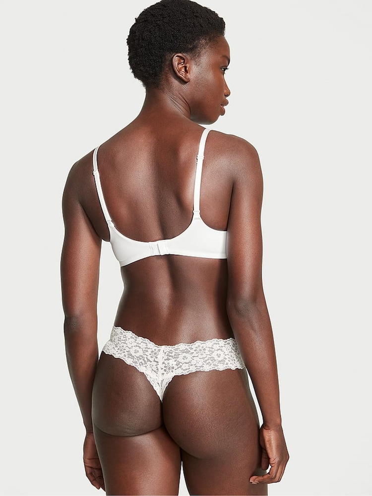 Victoria's Secret Coconut White Thong Knickers - Image 2 of 3