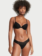 Victoria's Secret Black Posey Lace Knickers - Image 1 of 3