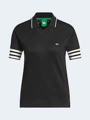 adidas original Black MR 3-Stripe Polo Shirt - Image 1 of 1