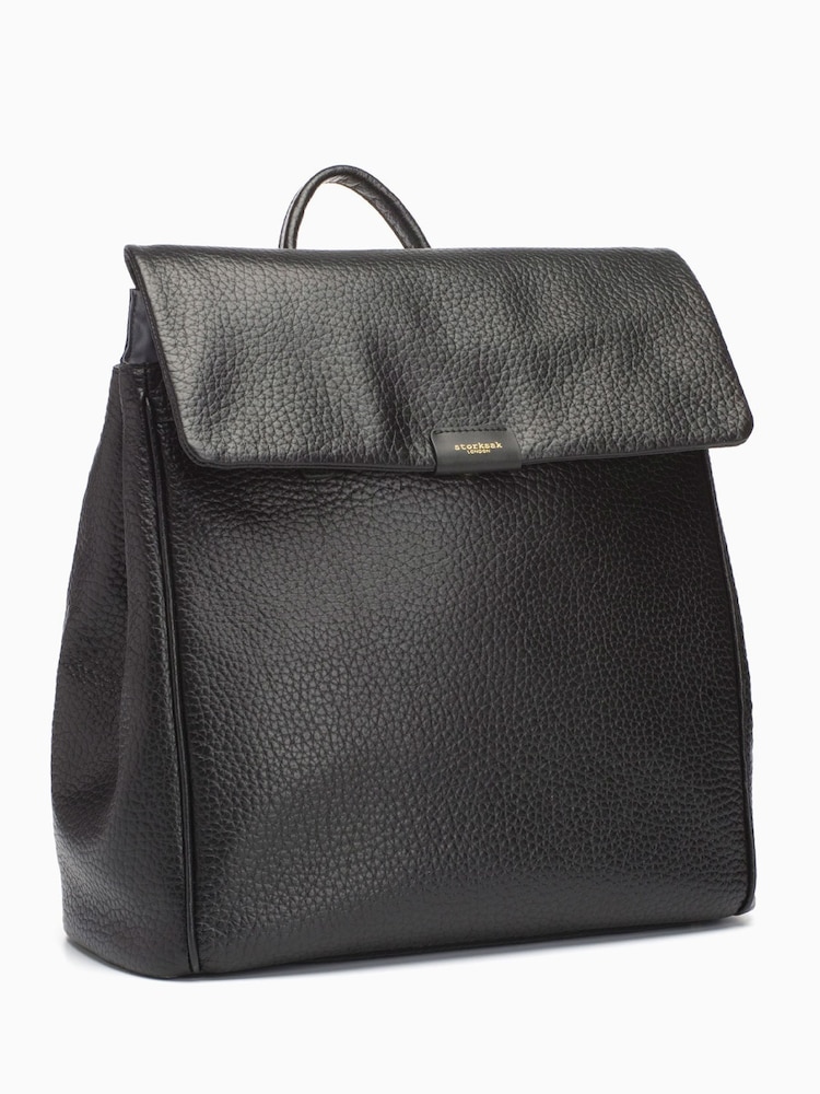 Czarny - Storksak Storksak St James Leather Changing Bag - Obraz 1 z 4 Czarny - Storksak Storksak St James Leather Changing Bag - Obraz 1 z 4