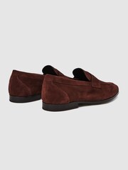 Reiss Rust Bray Suede Slip On Loafers - Image 4 of 5