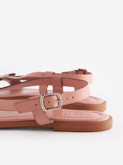 Nude Regular/Wide Fit Forever Comfort ® Leather Bow Sandals - Image 5 of 7