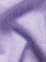 Charles Tyrwhitt Purple Pure Linen Classic Fit Shirt - Image 4 of 5