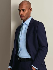 Charles Tyrwhitt Blue Non- Iron Twill Extra Slim Fit Shirt - Image 6 of 10