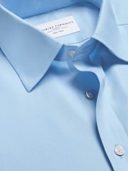 Charles Tyrwhitt Blue Non- Iron Twill Extra Slim Fit Shirt - Image 9 of 10