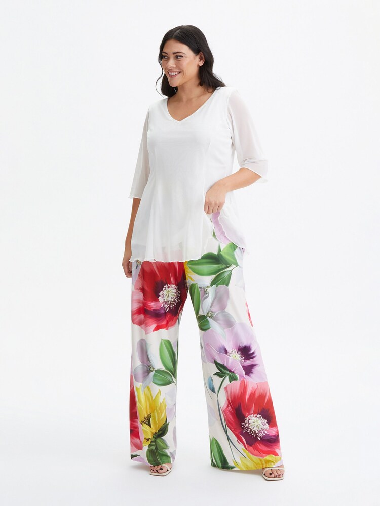 Scarlett & Jo Pink Waterfall Mesh Kimono Cover-up - Image 4 of 4