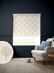 Emily Bond Linen Yew Tree Made to Measure Roller Blinds - Image 1 of 6