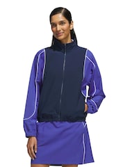 Adidas Golf Blue Women’s Ultimate365 Solid Full-Zip Jacket - Image 1 of 6