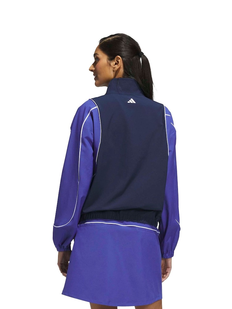 Adidas Golf Blue Women’s Ultimate365 Solid Full-Zip Jacket - Image 2 of 6 Adidas Golf Blue Women’s Ultimate365 Solid Full-Zip Jacket - Image 2 of 6