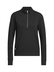 Adidas Golf Black Women's Ultimate365 Quarter-Zip Layering Top - Image 7 of 8