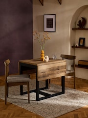Dark Bronx '2 to 4 Seater Foldable Extending Dining Table - Image 1 of 3