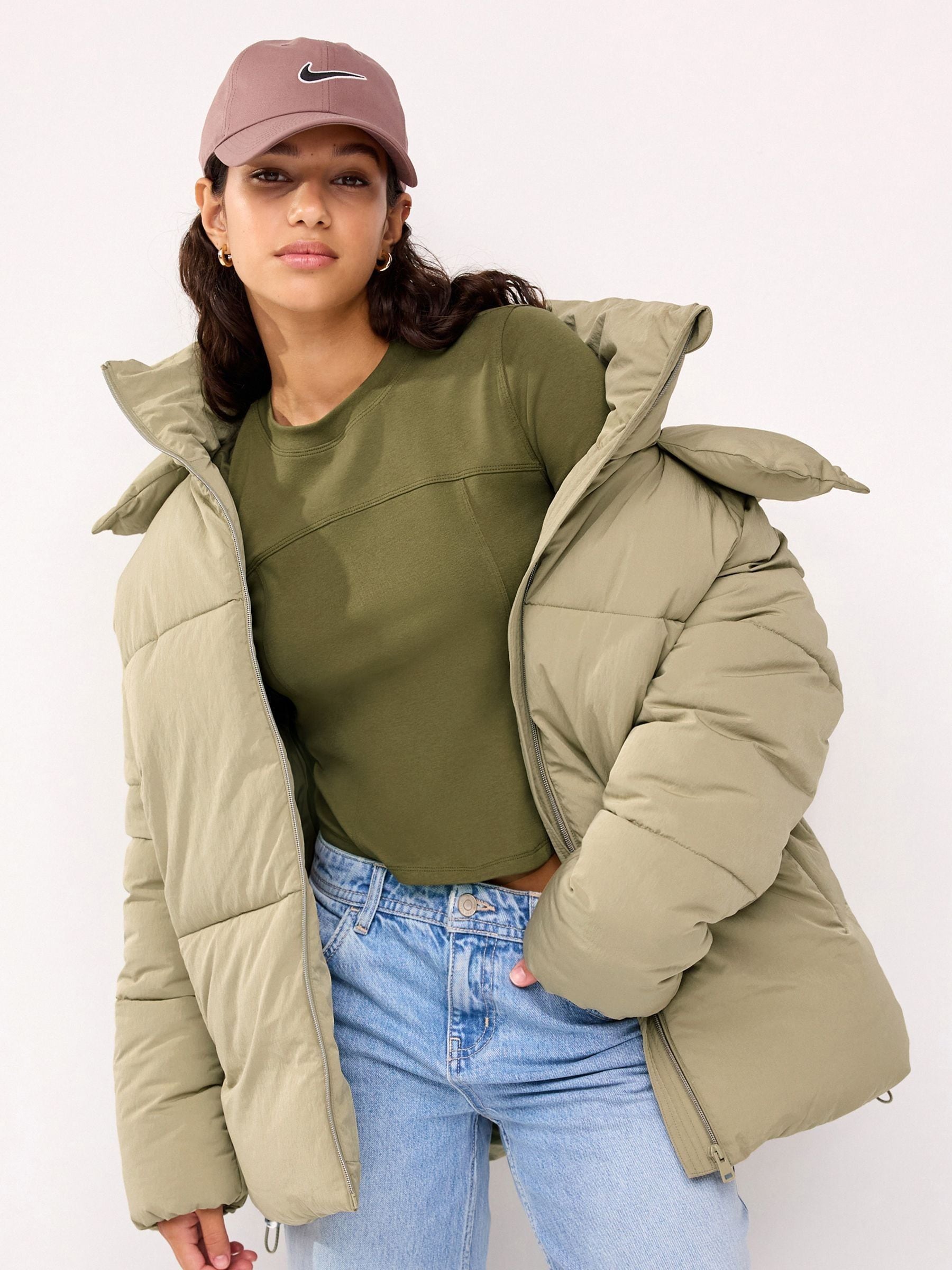 Next sage padded coat shop