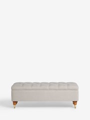 Laura Ashley Vivienne Soft Silver Ropsley Storage Ottoman Bench - Image 4 of 7