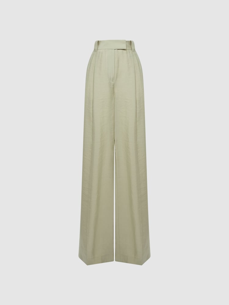 Reiss Sage Izzie Wide Leg Occasion Trousers - Image 2 of 7