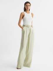 Reiss Sage Izzie Wide Leg Occasion Trousers - Image 6 of 7