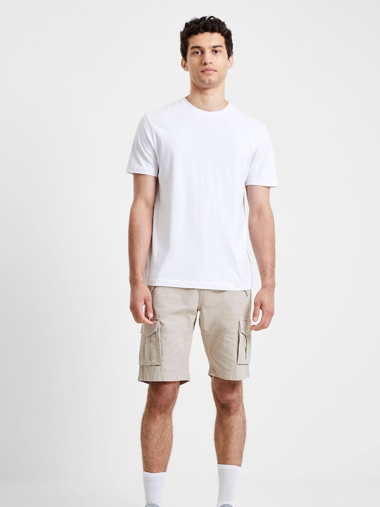 French Connection Brown Ripstop 100% Cotton Cargo Shorts - Image 2 of 3
