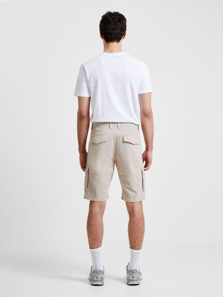 French Connection Brown Ripstop 100% Cotton Cargo Shorts - Image 3 of 3