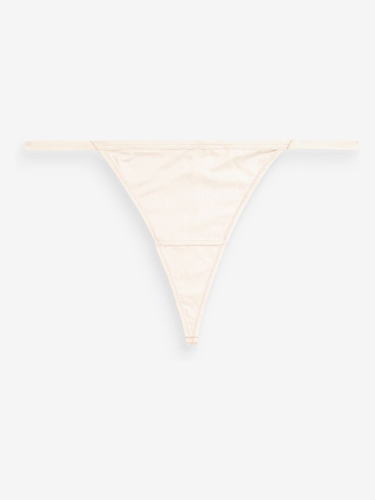 Praline Nude G-String Microfibre Knickers 5 Pack - Image 8 of 8