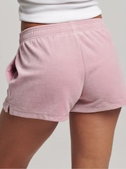 Superdry Pink Logo Velour With Linen Shorts - Image 2 of 5